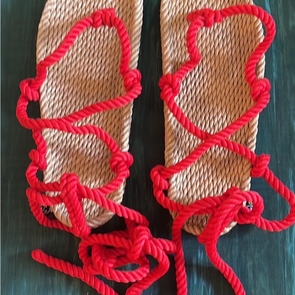Red Rope Sandals